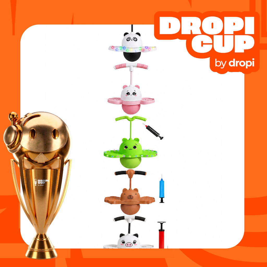 Pelota saltarina LED Juego DROPI CUP